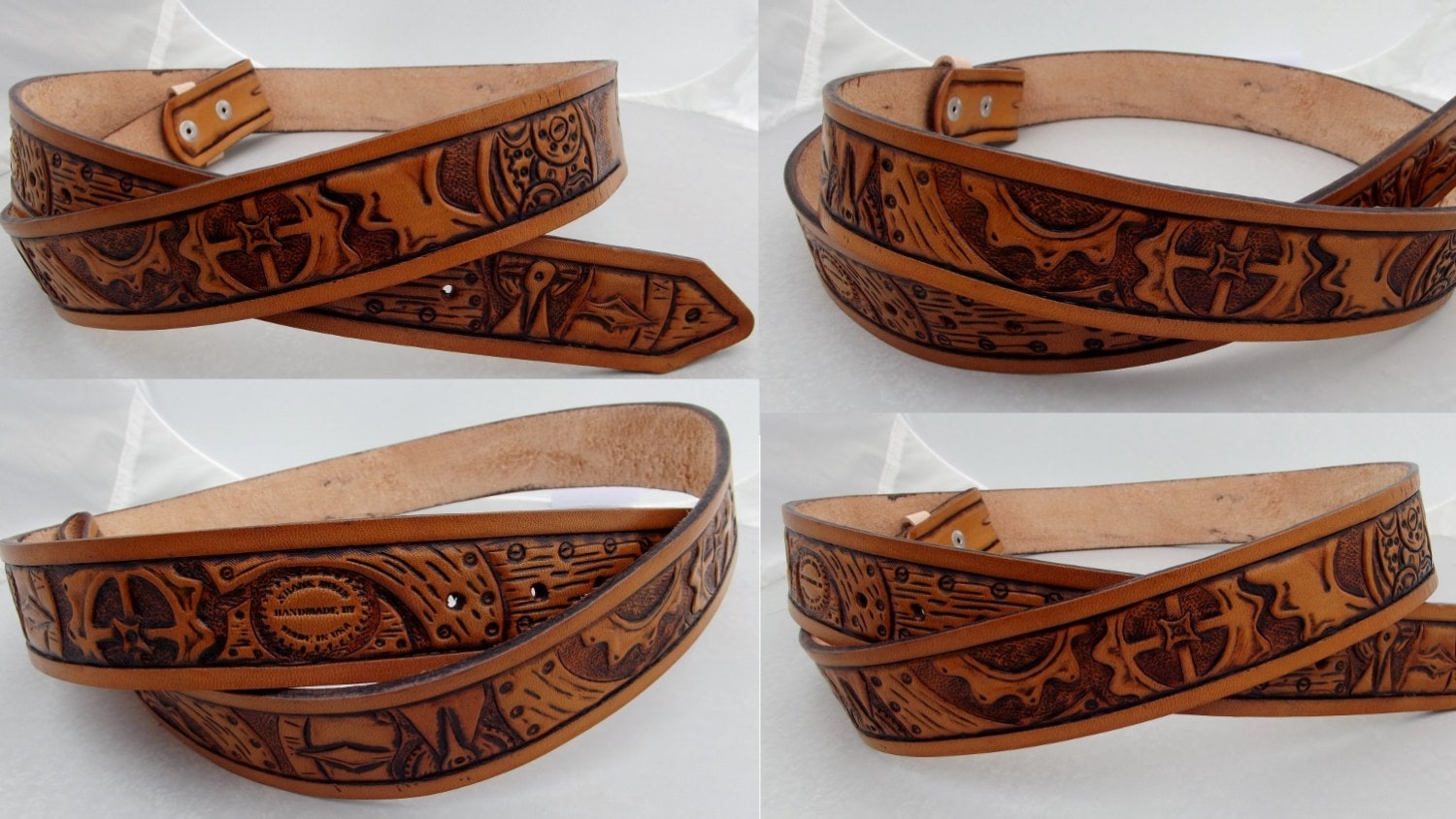 hand tooled western belts