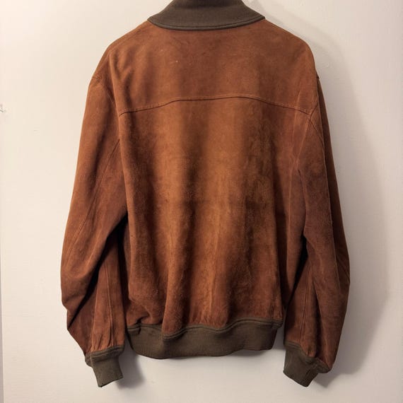Vintage Valstar Milano Suede Bomber Jacket Brown Vals… - Gem