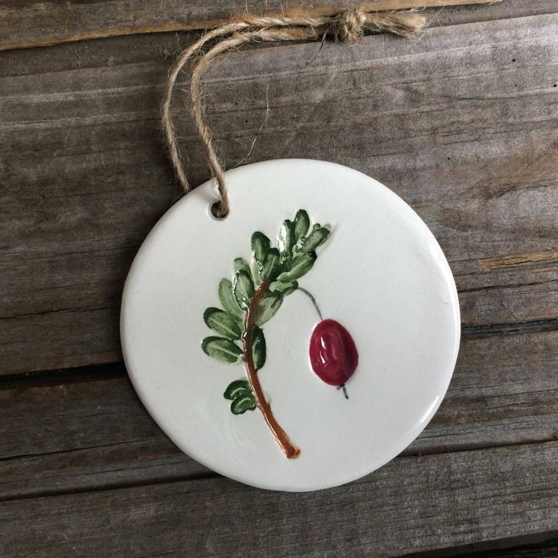 Cranberry Vine Ornament Cape Cod Cranberry Ornament 2022 Etsy