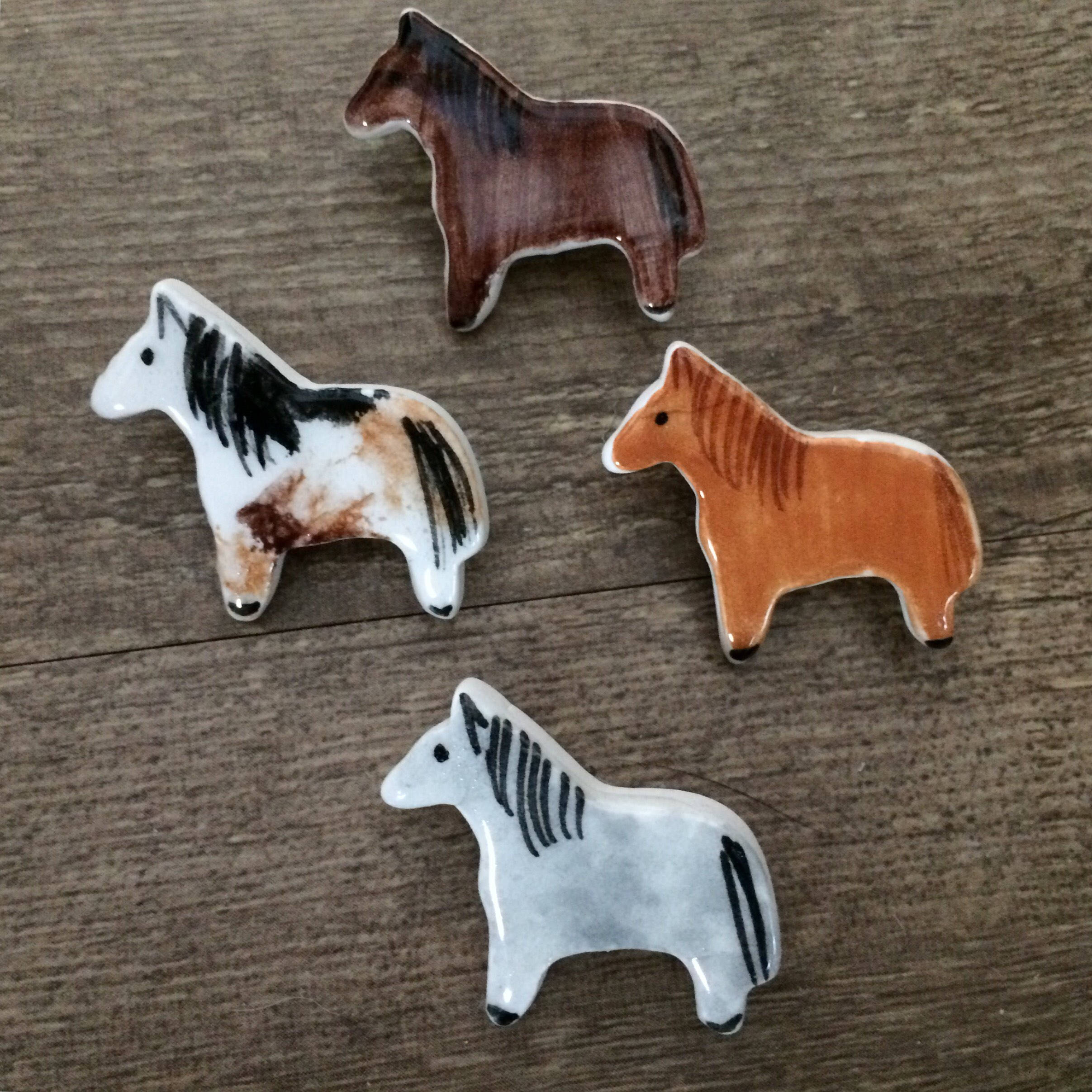 Horse pin ceramic pony pins Appaloosa pin Horse jewelry Etsy