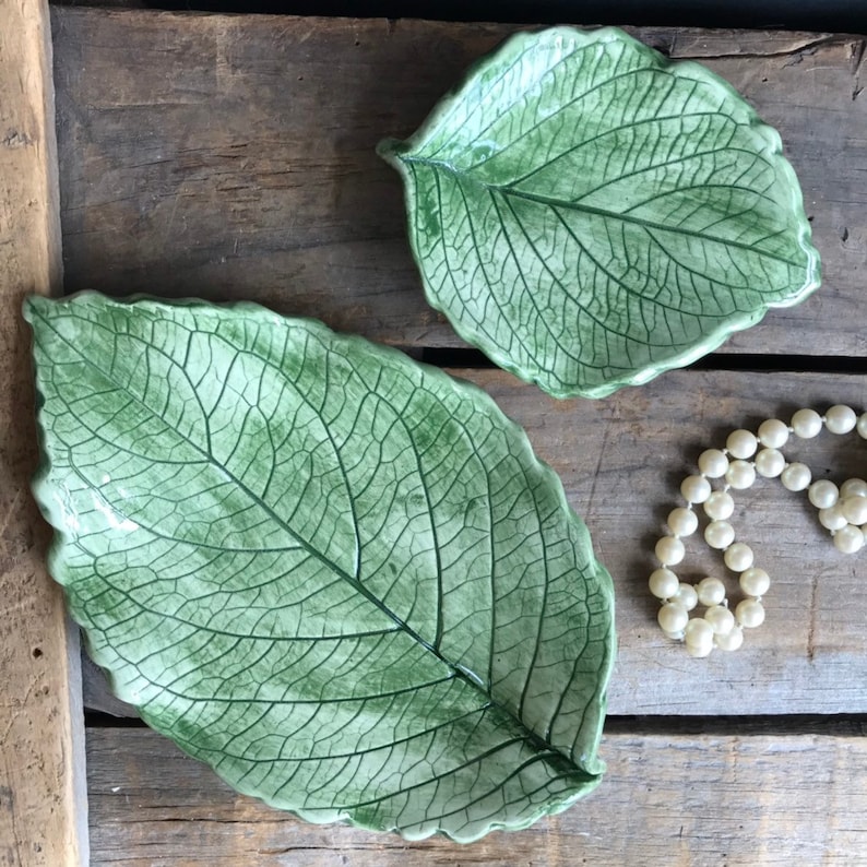 Leaf bowls, Leaf dish, Hydrangea Leaf Bowl, eco-friendly gift, Hydrangea Leaf Dish, Leaf Soap dish, Hydrangea Spoon rest, Gift for Mom 