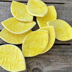 Lemon Tea bag Holder, ceramic, small Mother’s Day gifts, yellow tea rest, tea drinker gift