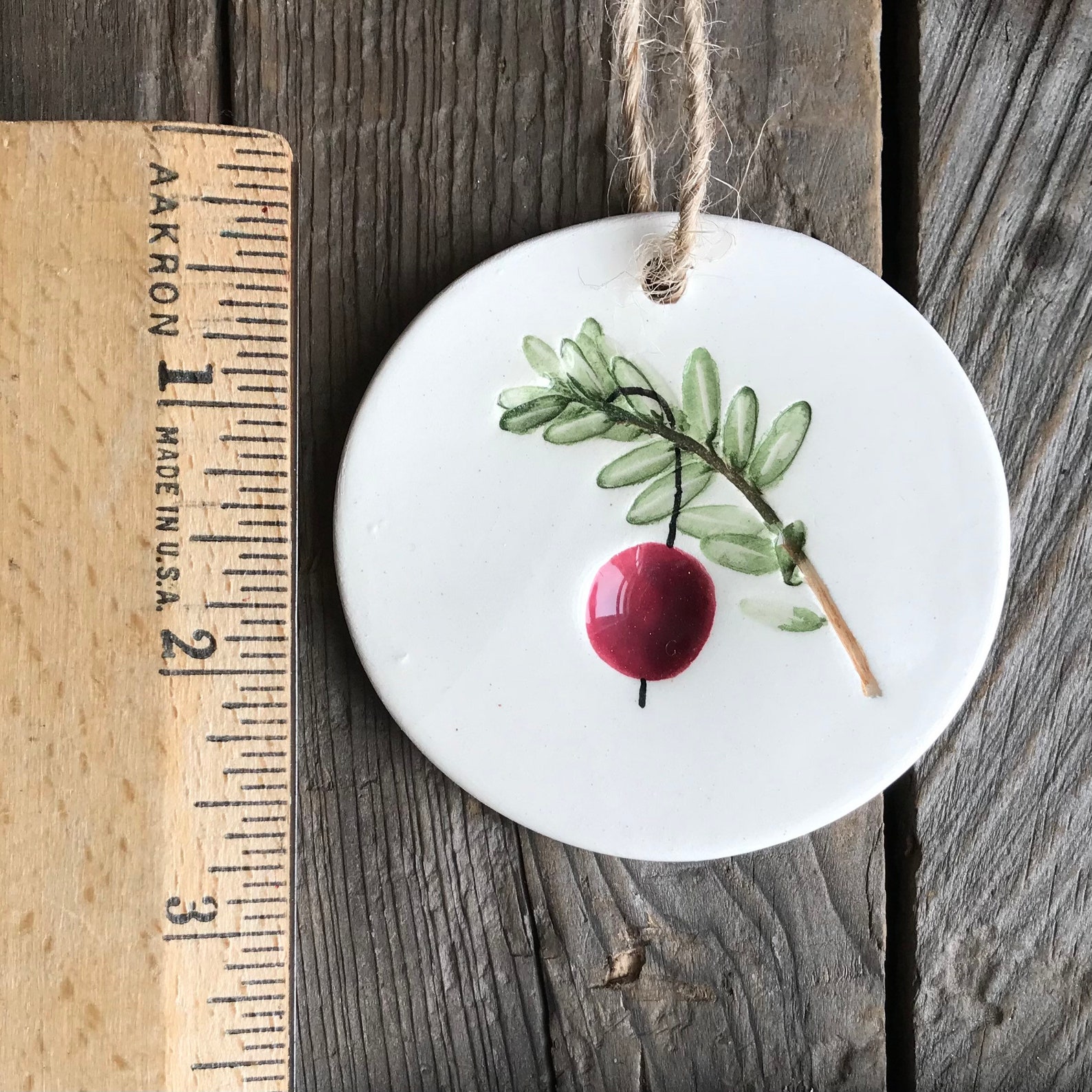 Cranberry Vine Ornament Cape Cod Cranberry Ornament 2022 Etsy