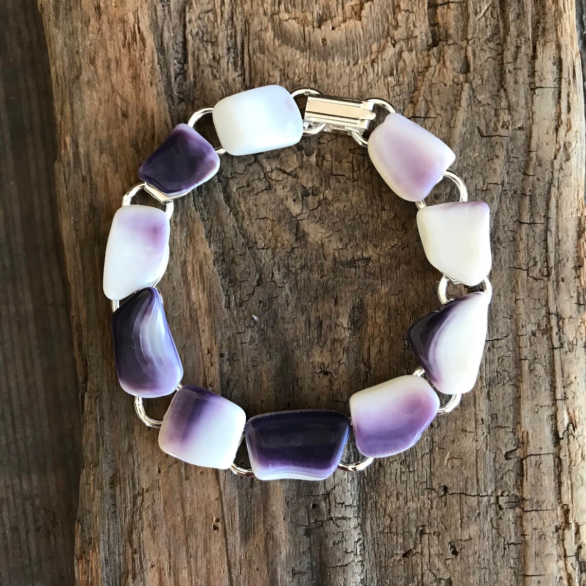 Wampum Bracelet wampum jewelry purple Genuine Handpicked | Etsy