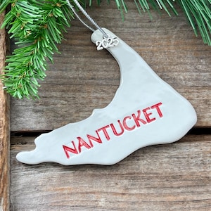 Nantucket Ornament: 2025 Nantucket Island Ornaments, Nantucket Stroll Souvenir, Eco-friendly Honeymoon Gift