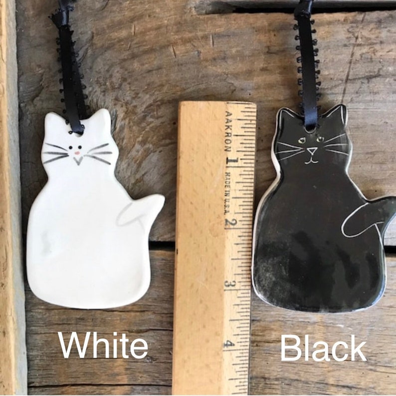 Cat Ornament, new kitten Ornament, handmade cat ornaments, Black cat ornament, Tabby cat Ornament, Gray Cat Ornament, tuxedo cat ornament image 10