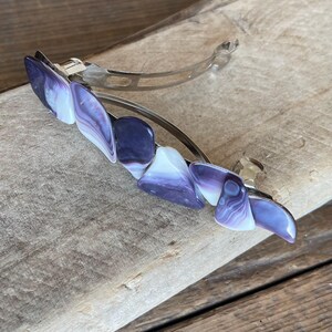 Wampum Barrette : Handmade Wampum Hair Clip, eco-friendly Native American gifts image 5