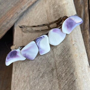Wampum Barrette : Handmade Wampum Hair Clip, eco-friendly Native American gifts image 9