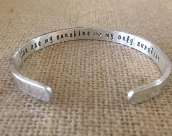 You Are My Sunshine My Only Sunshine Bracelet, 2020 Graduation Bracelet, Inspirational Bracelet, Graduation Gift Bracelet, Sterling Jewelry