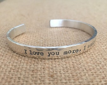 Mothers Day Gift, Sterling Silver Custom Gift For Mom, Personalized Silver Cuff, Custom Cuff With Name And Date