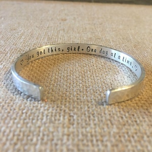 Motivational Jewelry, Women Empowerment Cuff Bracelet, Girl Power Bracelet, You Got This Bracelet, Hidden Message Jewelry