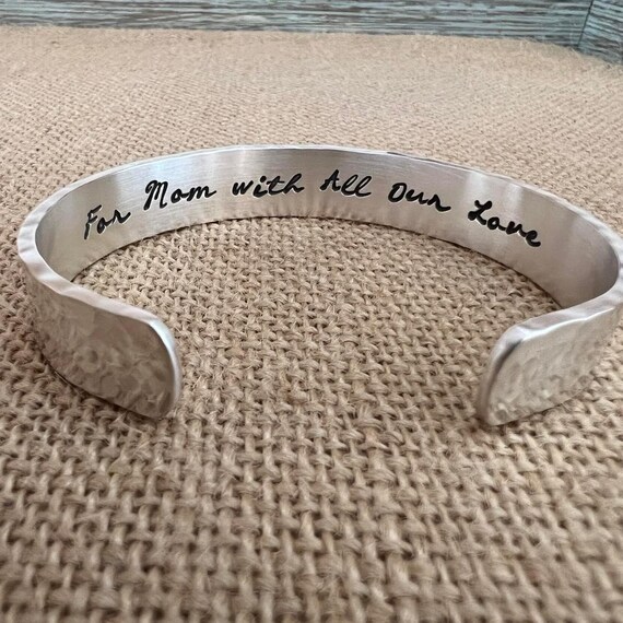 Women's Silver Bracelets: Personalized Bracelet Women, Hidden Message Gift