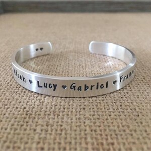 Personalized Sterling Silver Cuff Bracelet for Men – Custom Engraved Men&#39;s Bracelet, Gift for Him, Hand Stamped Jewelry, Minimalist Cuff
