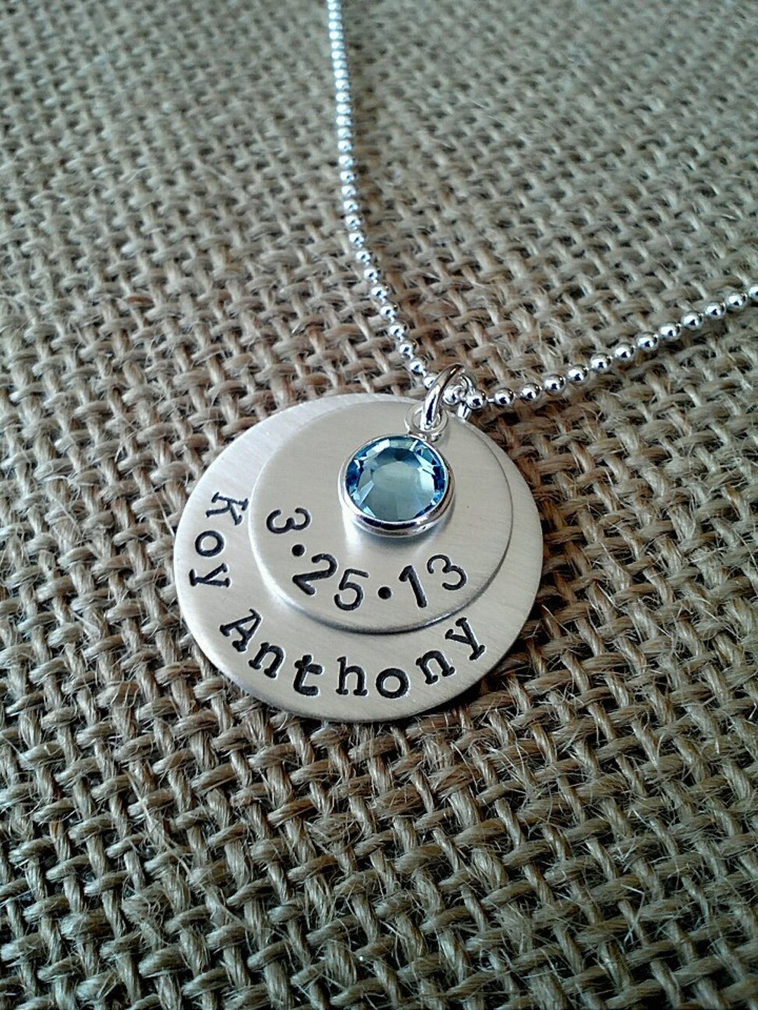 Date disc necklace Clearance