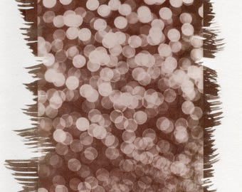 Stampa fotografica originale di Van Dyke Brown, fotografia astratta realizzata a mano, arte murale di alta qualità di Brown, arte minimalista