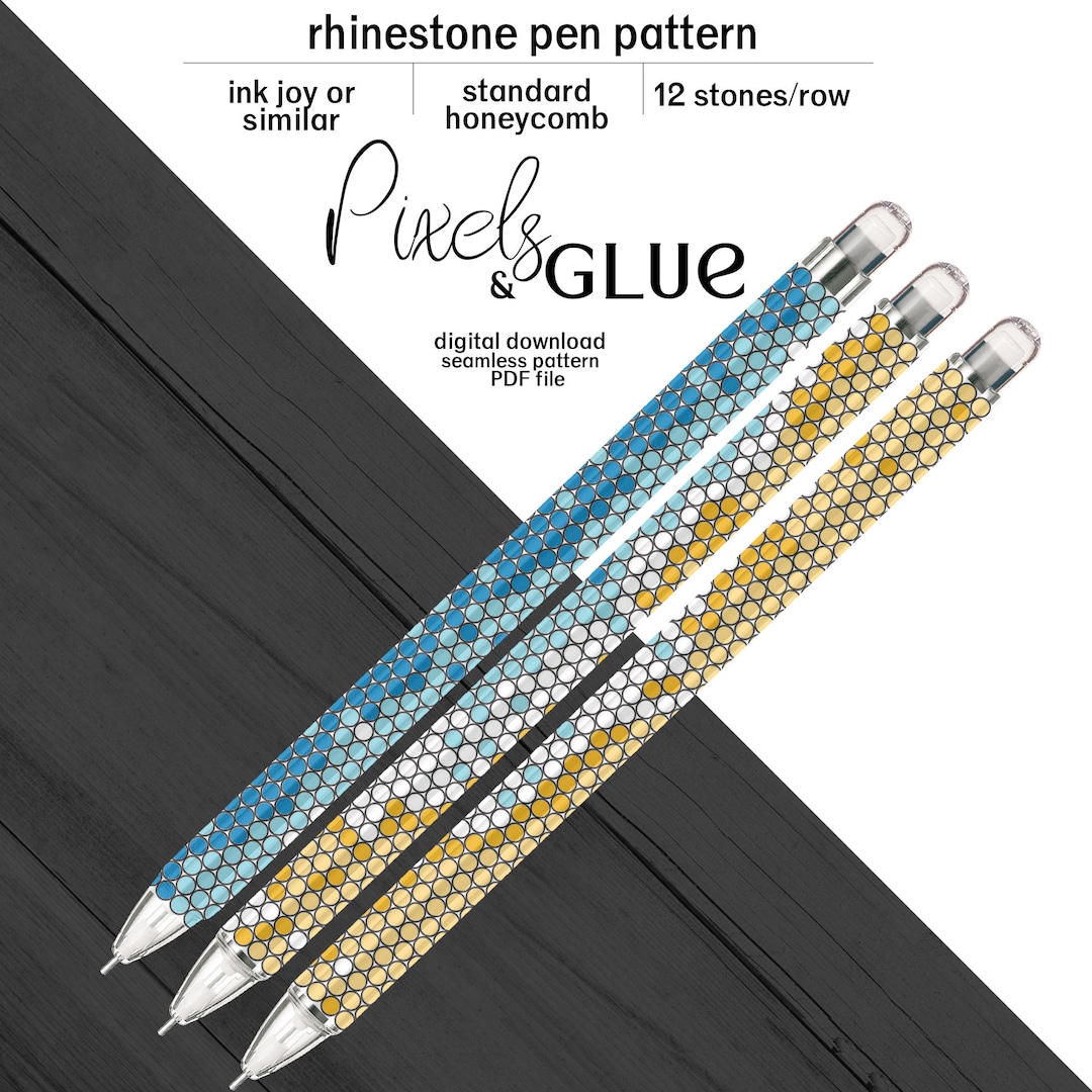 Rhinestone Pen Template Ss10 8 Etsy Rhinestone Pen Template Ss10 8 Etsy