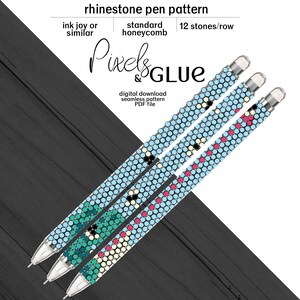 Rhinestone Pen Template ss10 #5
