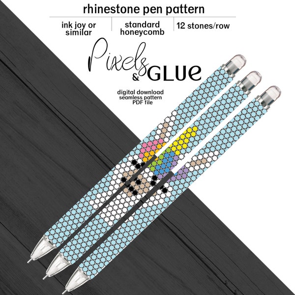 Rhinestone Pen Template Etsy Rhinestone Pen Template Etsy
