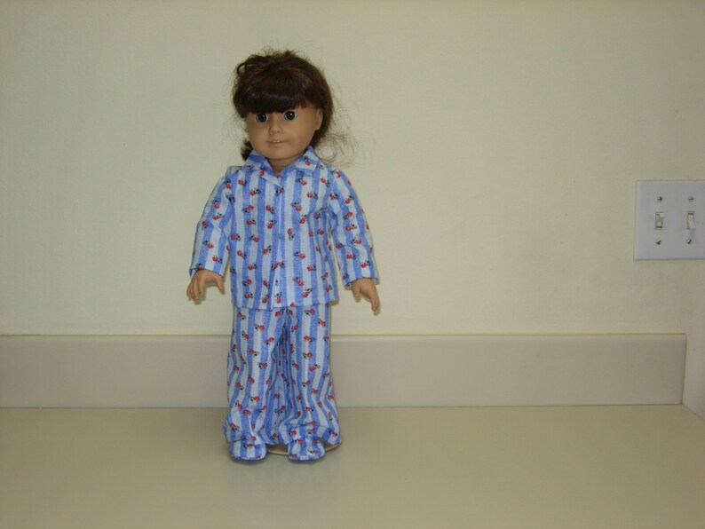 American Girl Doll Pajamas With Matching Slippers Etsy