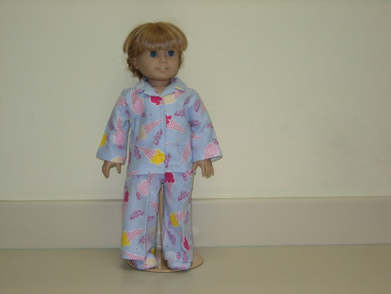 American Girl Doll Pajamas With Matching Slippers Etsy
