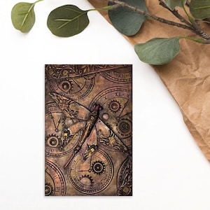 Lámina de pegatinas libelula steampunk
