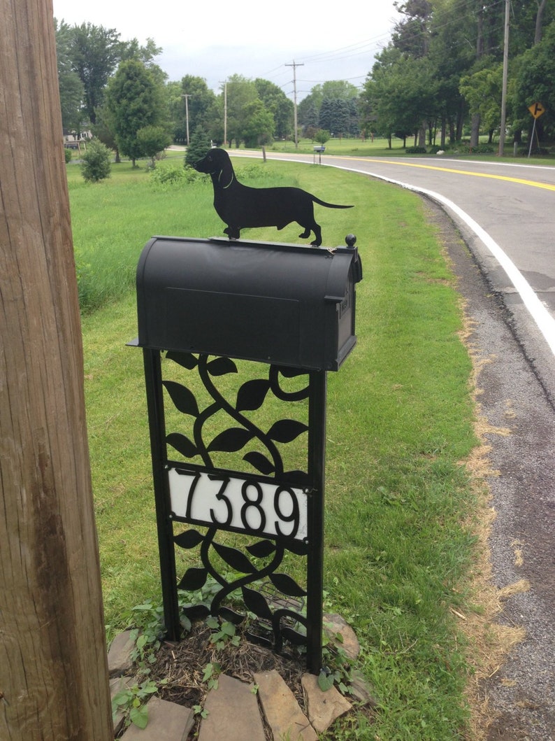 dachshund Mailbox Topper wiener dog mail box