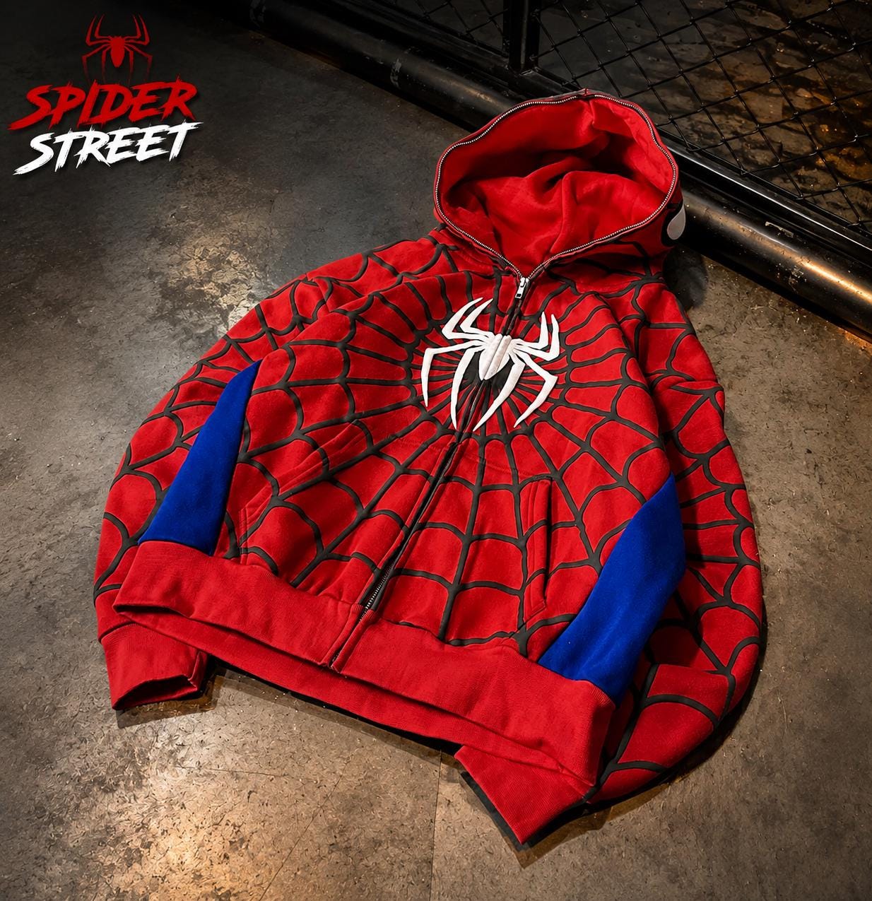 Spiderman zip hoodie - Etsy 日本