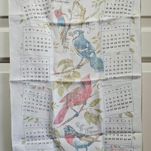 1968 Vintage Fabric Calendar - Etsy