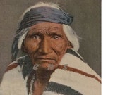 SW Native American Navajo Scout, HOSTEEN TSO, ca1940 postcard