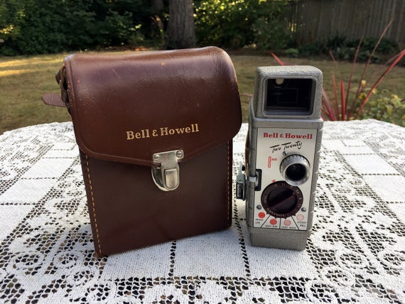 Vintage Bell & Howell Two Twenty 8mm Movie Camera With Leather
