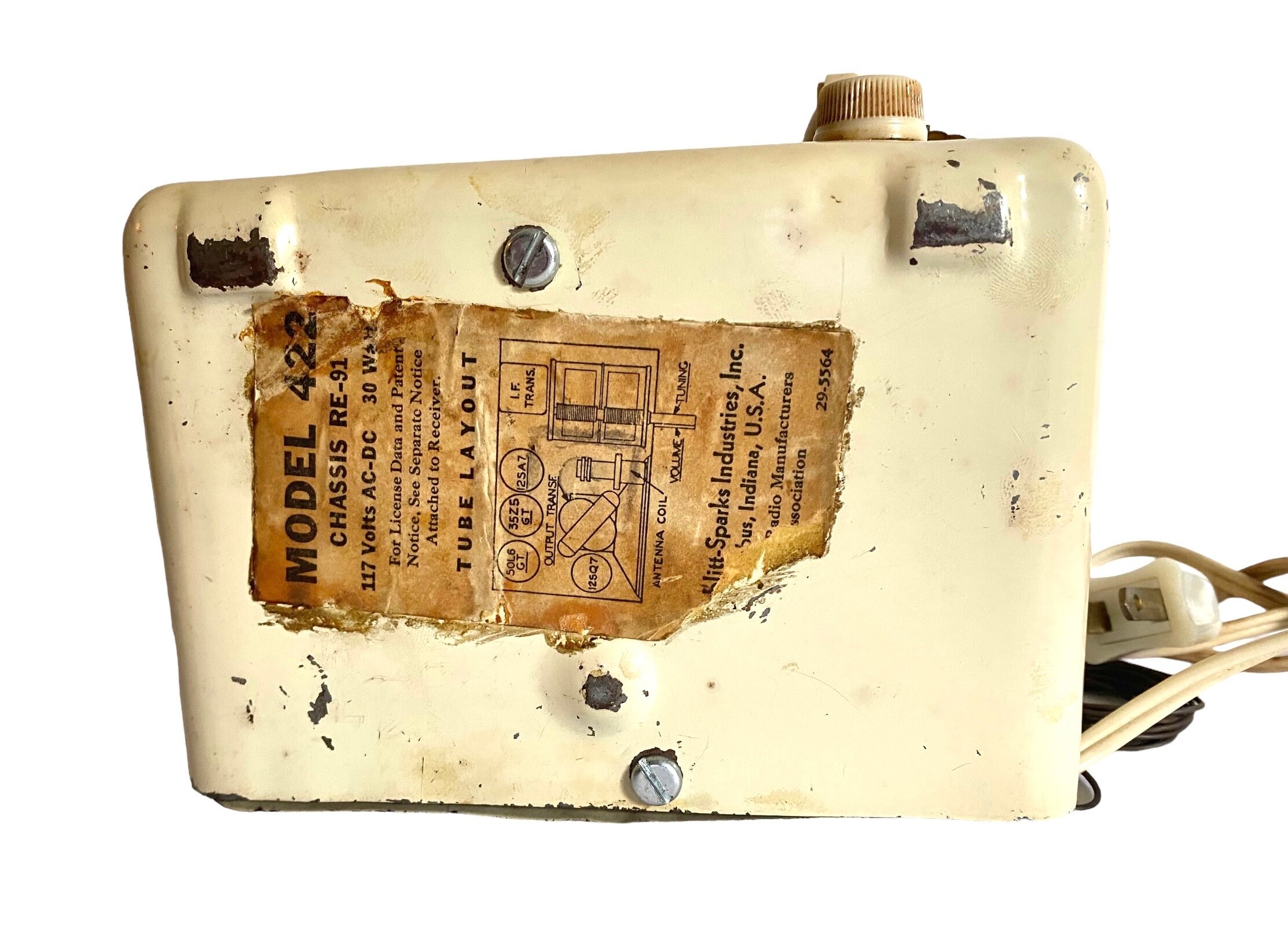 Arvin レトロラジオ 真空管式 黄色 Arvin レトロラジオ 真空管式 黄色 Arvin レトロラジオ 真空管式 黄色