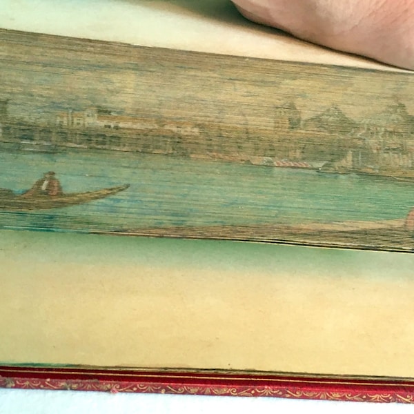 Antikes Fore-Edge Gemälde Buch der Gemmen 1837 The Poets & Artists of Great Britain Vol 2 Fore-Edge Gemälde von St. Maria della Salute Venedig