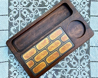 Vassoio da portata in stile Georges Briard di MCM, design Woodland Tile