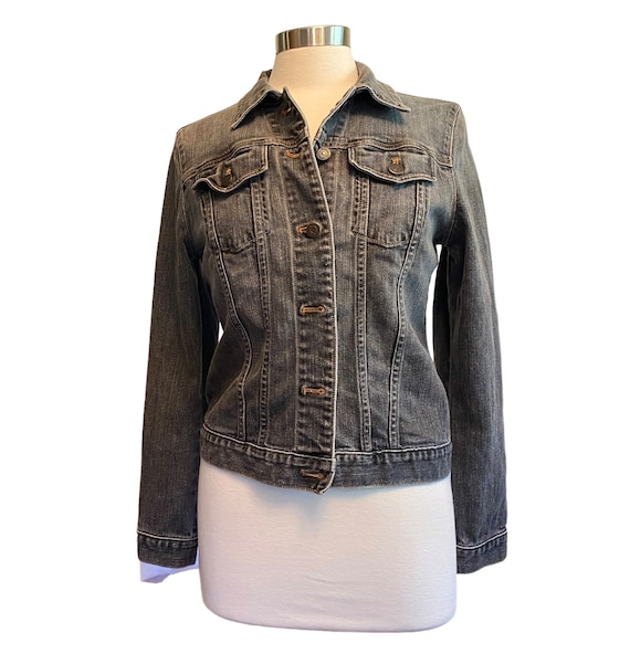 GAP Black Denim Jacket/2002 Jean Jacket/Hong Kong… - image 1