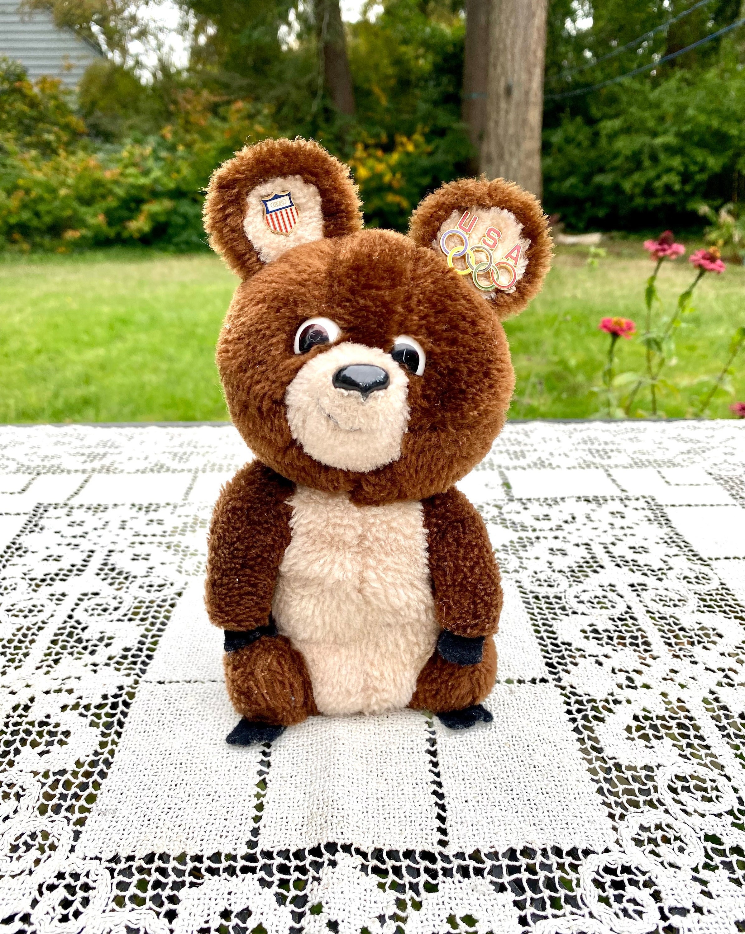 Olympic Games Bear 1980/misha 8” Tall Teddy Bear/moscow Olympics