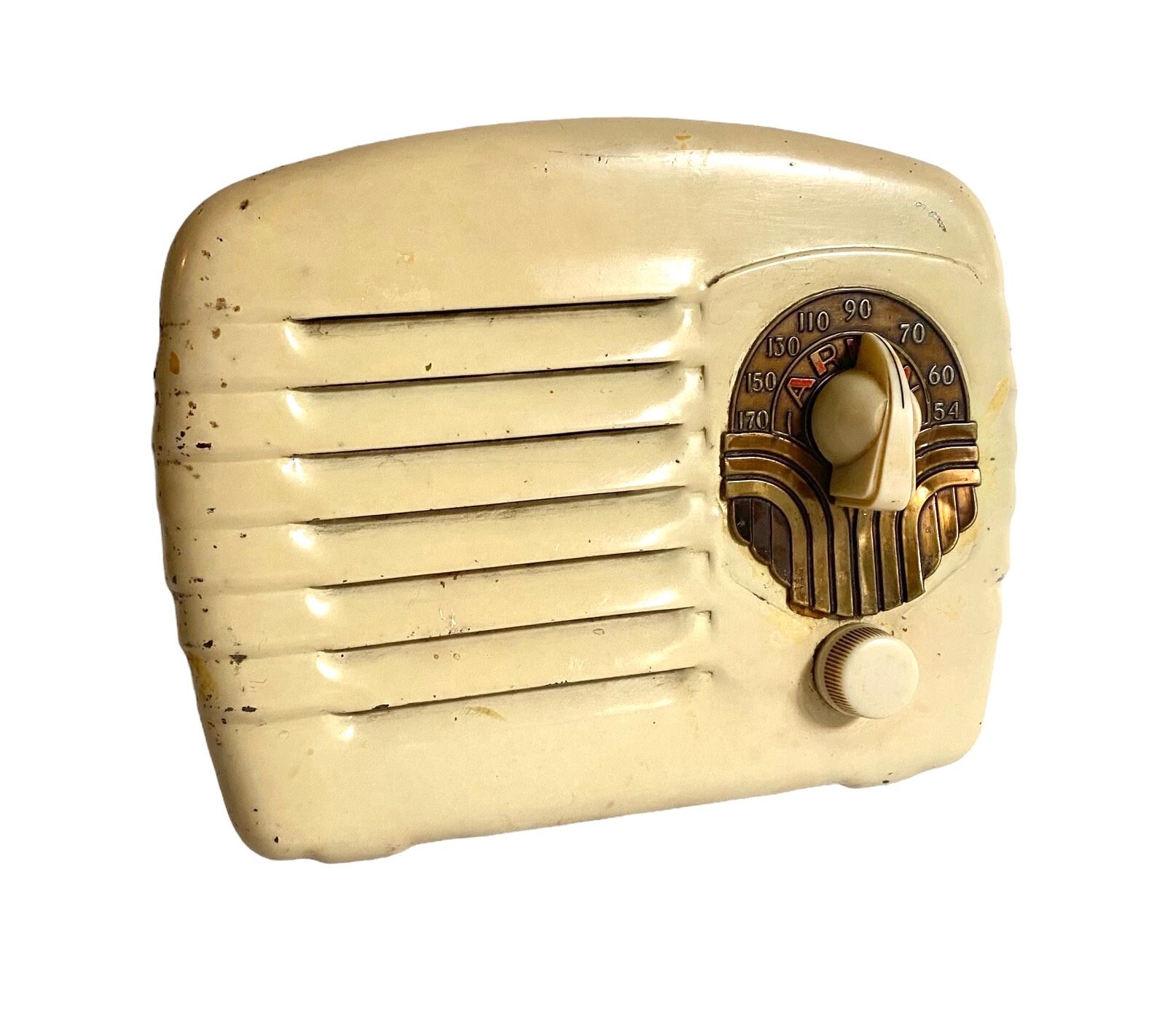 Arvin レトロラジオ 真空管式 黄色 Arvin レトロラジオ 真空管式 黄色 アンティーク 真空管ラジオ