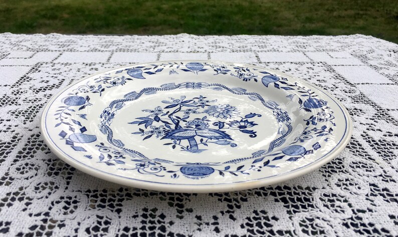 12/% Off SALE Boch Belgium La Louvier KeramisAntique Dinner PlateBlue Onion 9.5 PlateBlue /& White Floral PlateVGC No Crazing