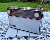 General Electric 1970 39 s AM FM Radio Solid State 2-Way Radio Working GE P2820A Radio Batteries or Plug In Extendable Antenna Shop Barn Radio