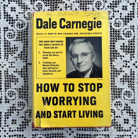 Dale Carnegie/how Stop Worrying & Start Living/1948 17th - Etsy