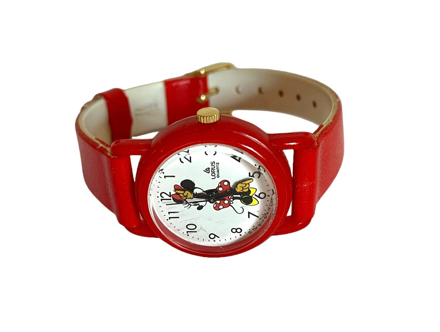 Minnie Mouse LORUS Wrist Watch red Plastic Band Walt Disney C0 Watch lorus Quartz Minnie Mouse Watch disney Working Watch Etsy Canada