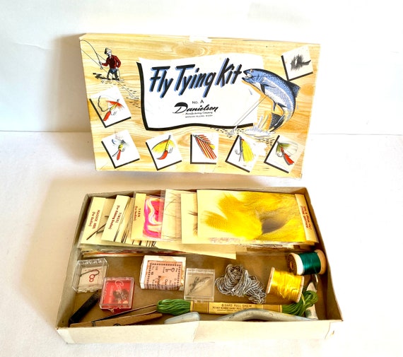 Danielson's Fly Tying Kit/1960s Fly Tying Supplies/partial Set Misc.  Collection/mercer Island Wa/fly Fishing Lures/no. A Fly Tying Kit 