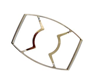 Corningware Metal Trivet/60's Corningware Casserole Stand/13" l x 9.5" w x 1.5" t/Model #P-10-M-1/Ribbed Handles/Metal Serving Dish Holder