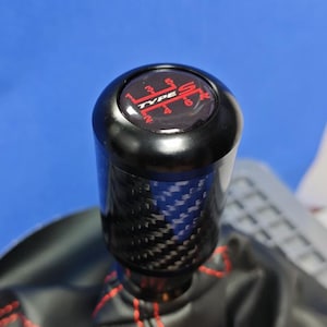 Black carbon fiber weighted type s 5/6 speed  stick shift gear knob for honda civic type r accord s2000 si integra acura