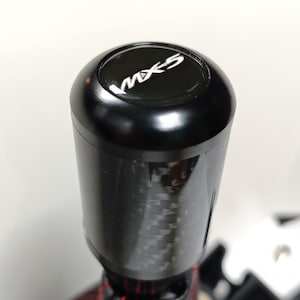 マツダ MX5 MX-5 miata nc nb nd rf 用ブラックカーボンファイバー製加重シフトノブ