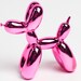 The XL Balloon Dog - Metallic Cameo Pink Table Top Balloon Dog Decoration - Kids Room Animal Statue - Faux Taxidermy Circus Balloon Animals
