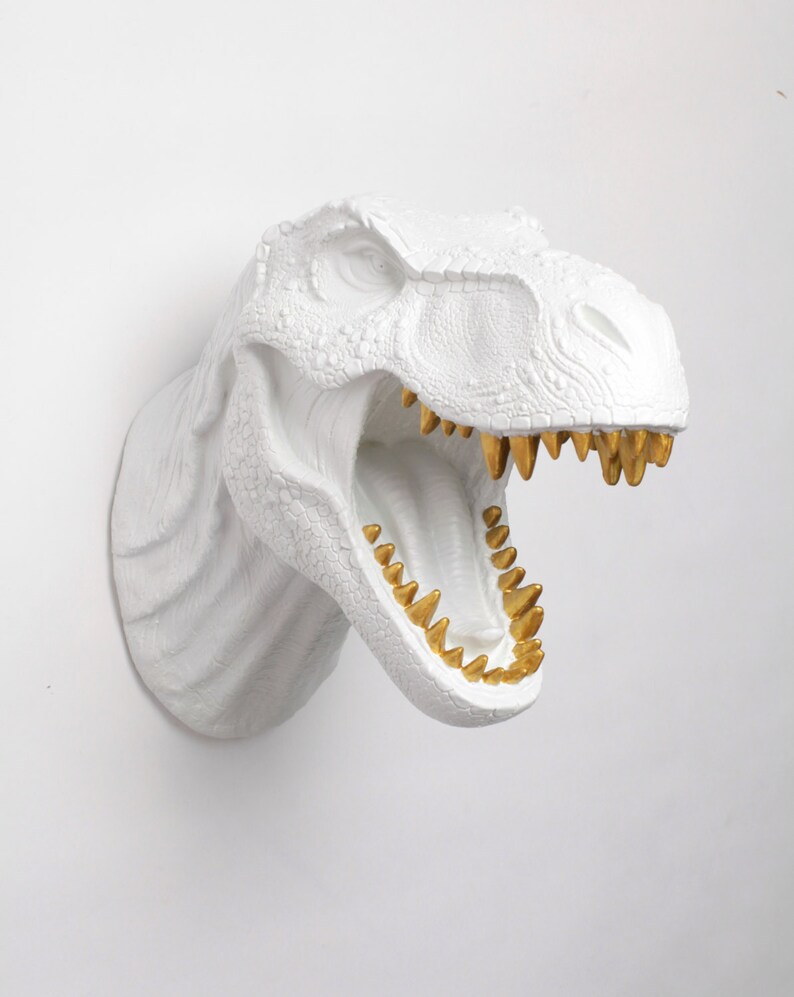 wall mounted t rex head