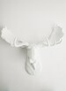 Faux Taxidermy Moose Head - The Edmonton - White Resin Moose Head by White Faux Taxidermy - Chic Fake Animal Head Hanging Wall Decor 