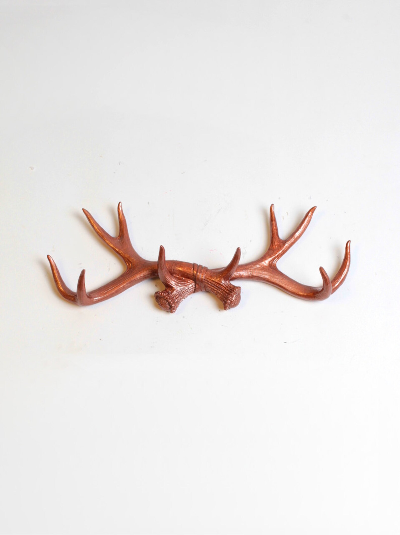 Faux Deer Antler Rack in Copper Deer Antler Decor Wall Hook & Etsy