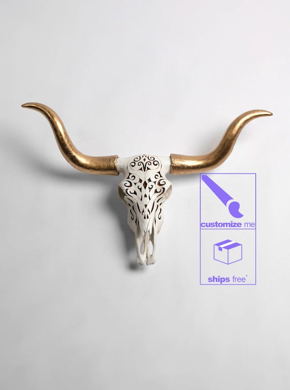 6 x 12 Inch Classsic Aluminum Plates Signs Jn83iO@ Custom Cow Skull with Flower License Plate