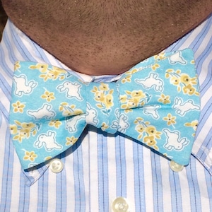 Bunny Bow Tie - Blue